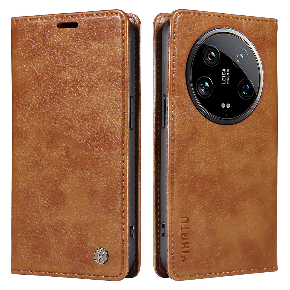 YIKATU YK-006 For Xiaomi 14 Ultra Wallet Case Magnetic Closure Leather Litchi Texture Phone Cover YIKATU YK-006 For Xiaomi 14 Ultra Wallet Case Magnetic Closure Leather Litchi Texture Phone Cover